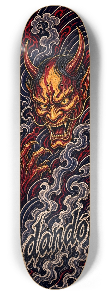 Dandō Smoking Oni Custom Skateboard Deck