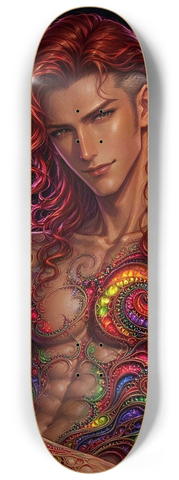 Gay Fractal Man #82 #2 8-1/4 Skateboard Deck