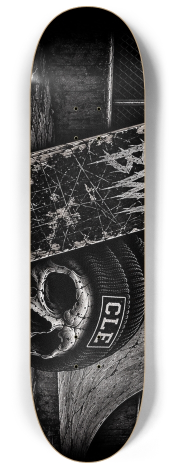Black Wall Custom CLE Wall Series Skateboards #2