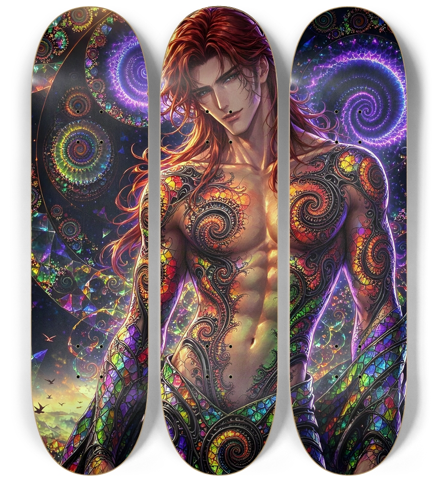 Gay Fractal Man #85 3 Deck Wall Series
