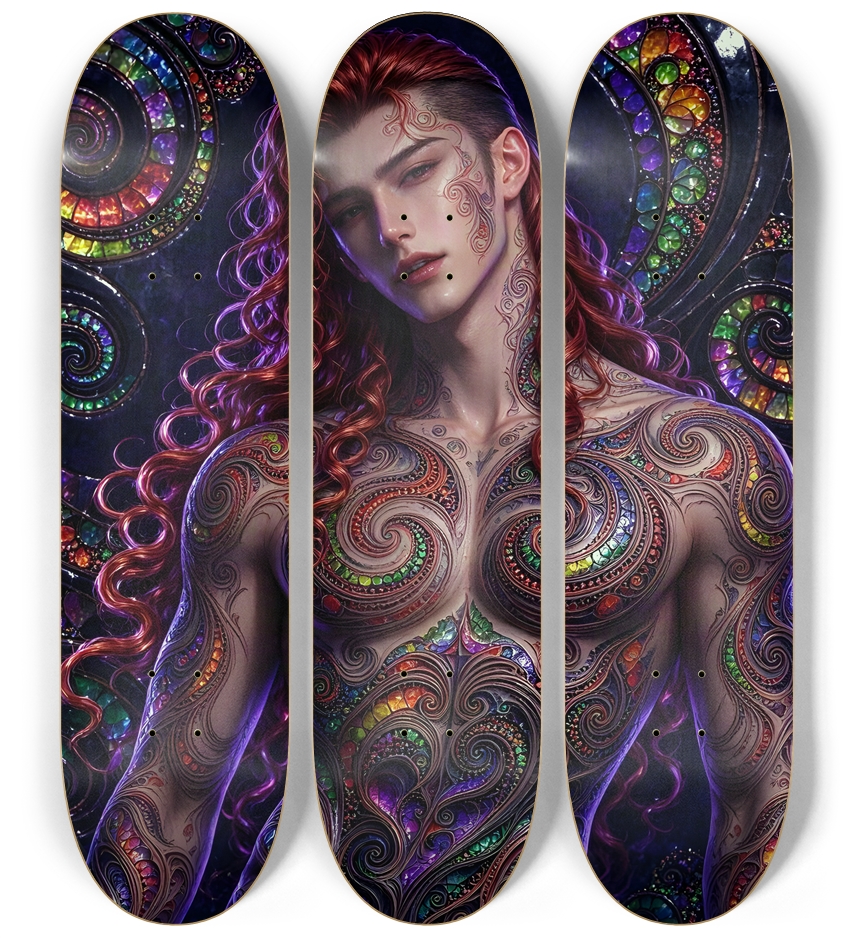 Gay Fractal Man #83 3 Deck Wall Series