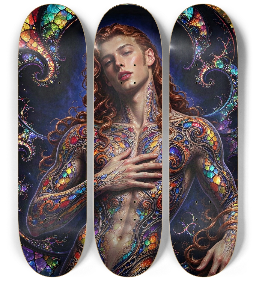 Gay Fractal Man #84 3 Deck Wall Series
