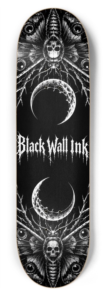 Black Wall Custom Skateboard 8-3/4 Inch Skateboard