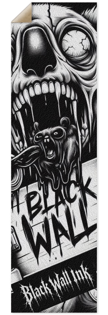 Black Was Ink Custom SKATEBOARD Griptape