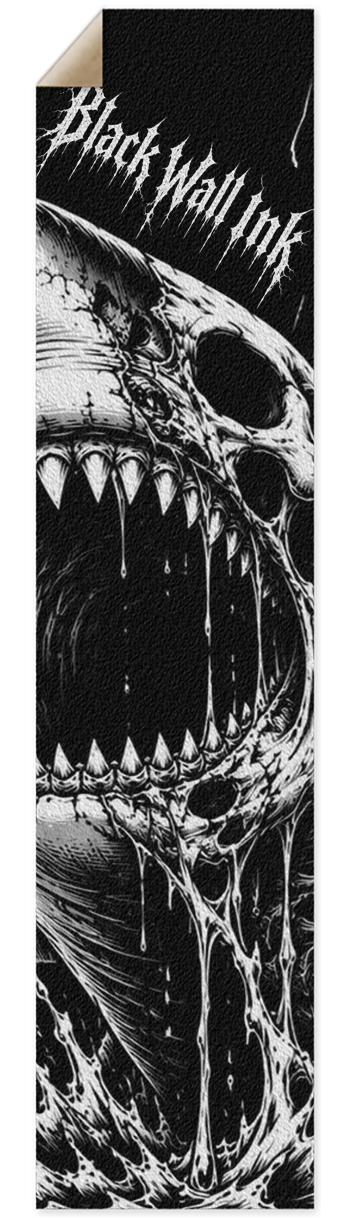Black Wall Ink Custom LONGBOARD Griptape Griptape for Longboards
