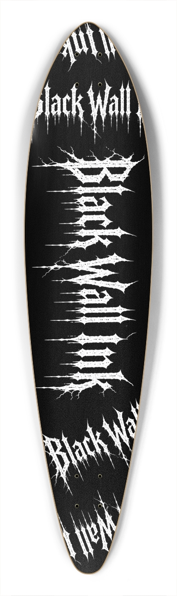 Black Wall Custom Longboard Pintail Longboard