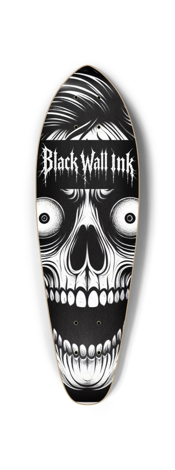 Black Wall Custom Mini Cruiser Skateboard