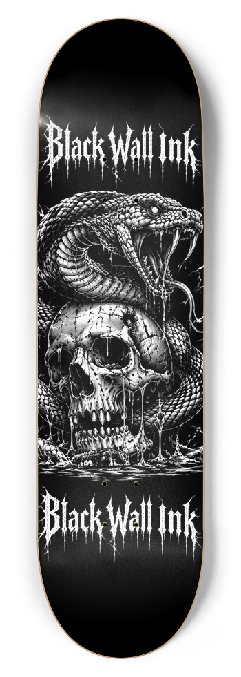 Black Wall Custom Skateboard 8-3/4 Inch Skateboard