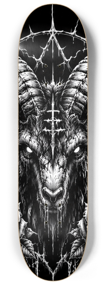 Black Wall Custom Skateboard Wall Series #2 8-1/4 Skateboard Deck