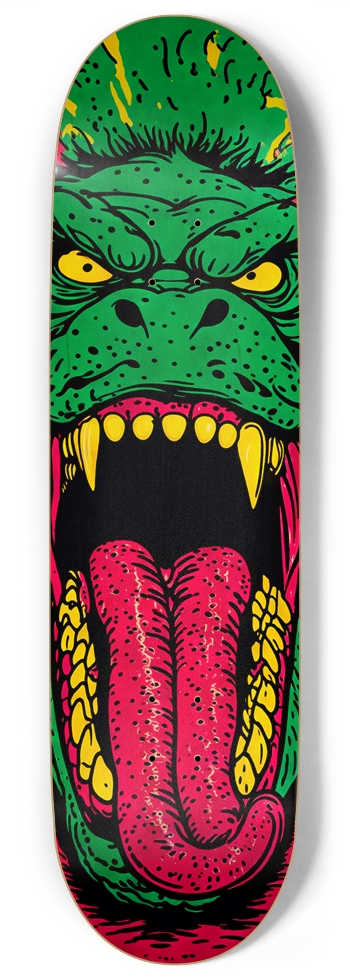 GODZILLA BATTLE LIZARD DECK 01 ALL NATURAL KAIJU BAMBOO UNMARKED DECK 9 Inch Skateboard