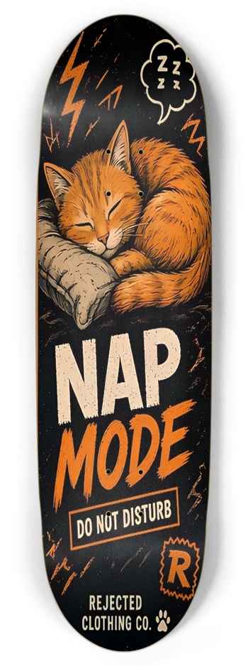 Nap mode "do not disturb" orange cat energy