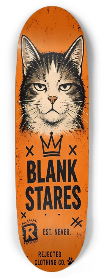 Orange cat energy blank stares