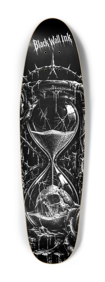 Black Wall Custom Cruiser Skateboard Cruiser Shape