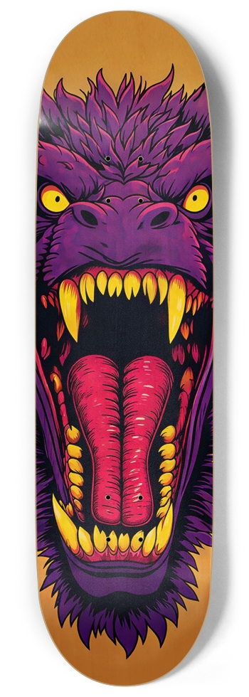 DRAGON DROP DECK 02 ALL NATURAL BAMBOO LIMITED EDITION DECK 9 Inch Skateboard