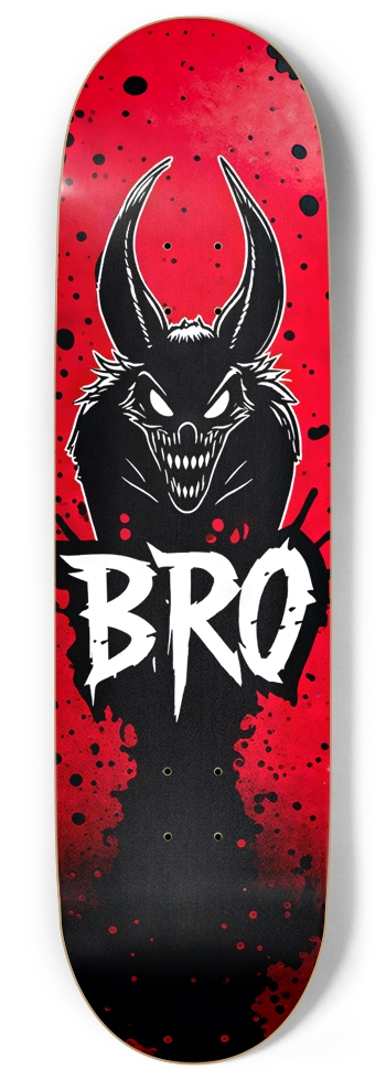 BRO DOWN DECK 01 RED DEAD 9 Inch Skateboard