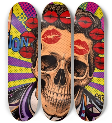 Love & Hate Big Skull - Wall Series