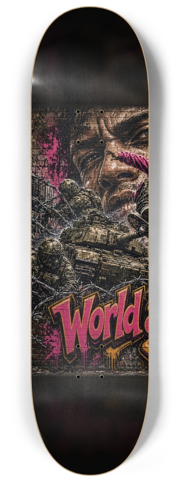 SKATING IS FREEDOM - Wall Series #1 8-1/4 Skateboard Deck