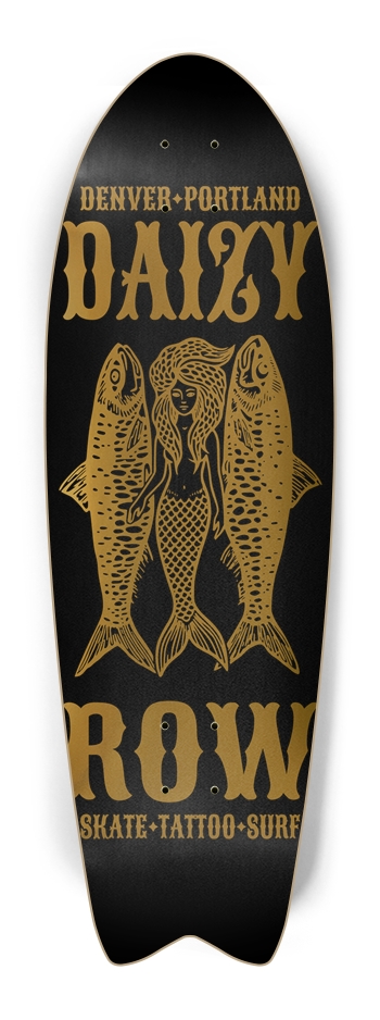 Gold | Fish Tailed Skate Deck