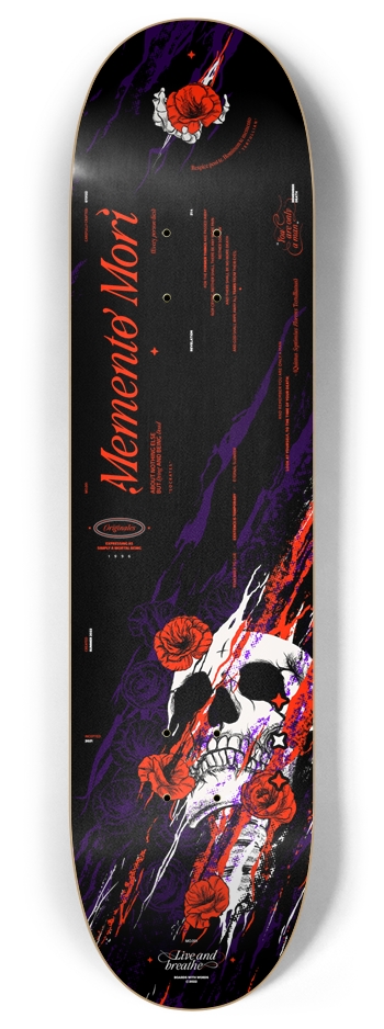 Memento Mori I 8 Inch Skateboard Deck