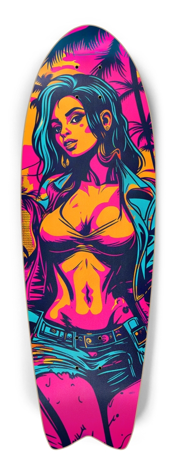 MIAMI DADE FLY GIRL OPIUM DECK 01 GTA LIMITED BAMBOO EDITION LIQUID VISION Fish Tail