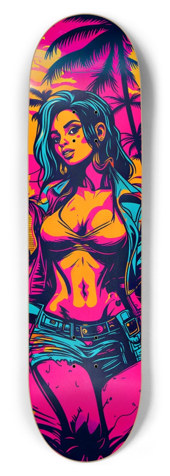 MIAMI DADE FLY GIRL OPIUM DECK 01 GTA EDITION 8-1/2 Skateboard Deck
