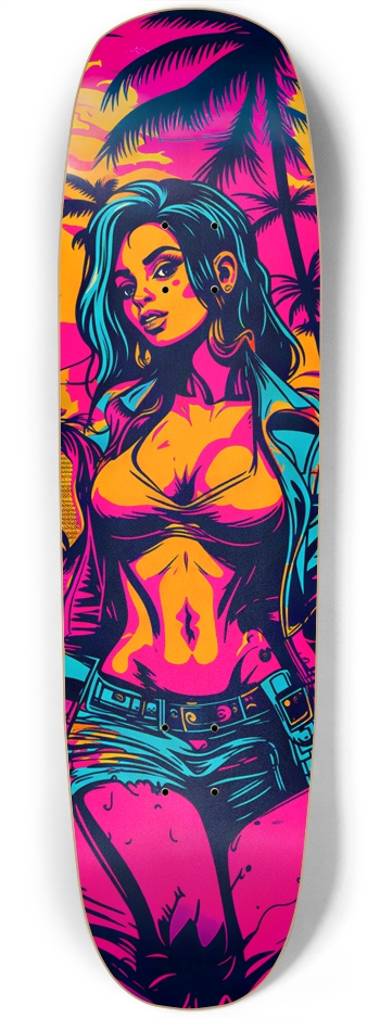 MIAMI DADE FLY GIRL OPIUM DECK 01 GTA LIMITED BAMBOO EDITION LIQUID VISION Square Nose