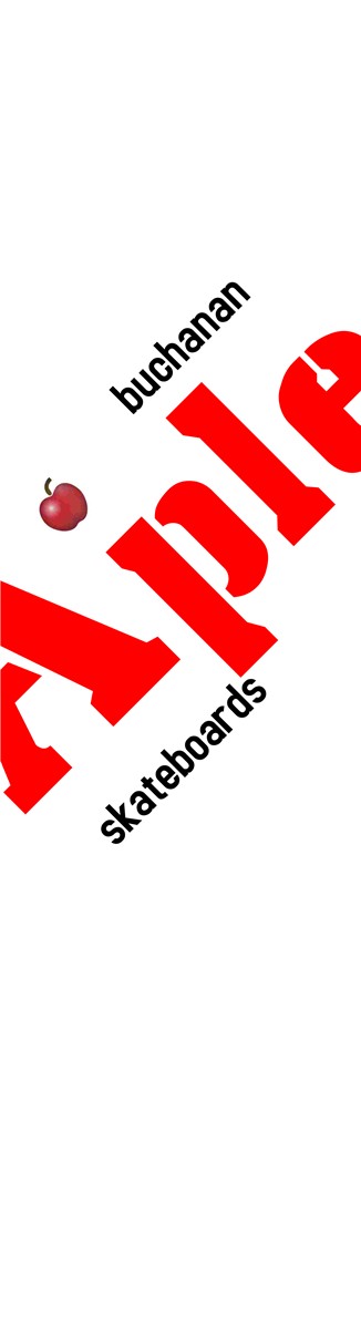 buchanan aple logo 7-5/8 Skateboard Deck
