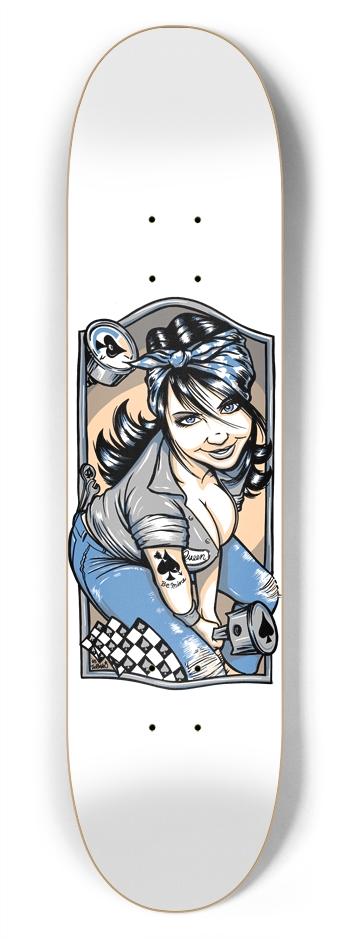Queen of Spades 7-3/4 Skateboard Deck