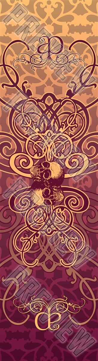 ap skull 7-5/8 Skateboard Deck