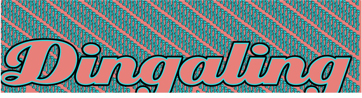 Dingaling Logo street deck 7-1/2 Skateboard Deck