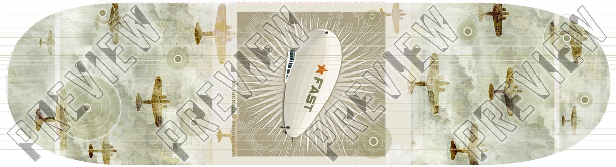 Fast - Blimp Tribute Deck 8 Inch Skateboard Deck