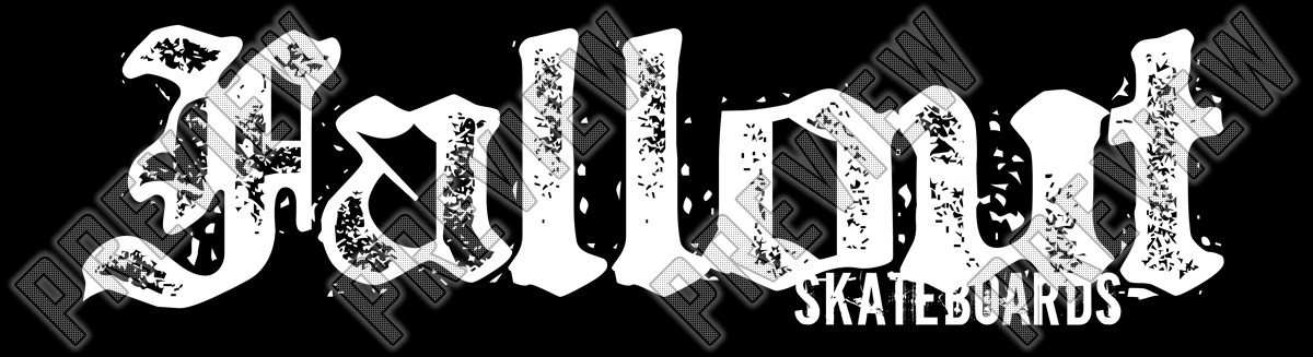 FALLOUT SKATEBOARDS 7-3/4 Skateboard Deck